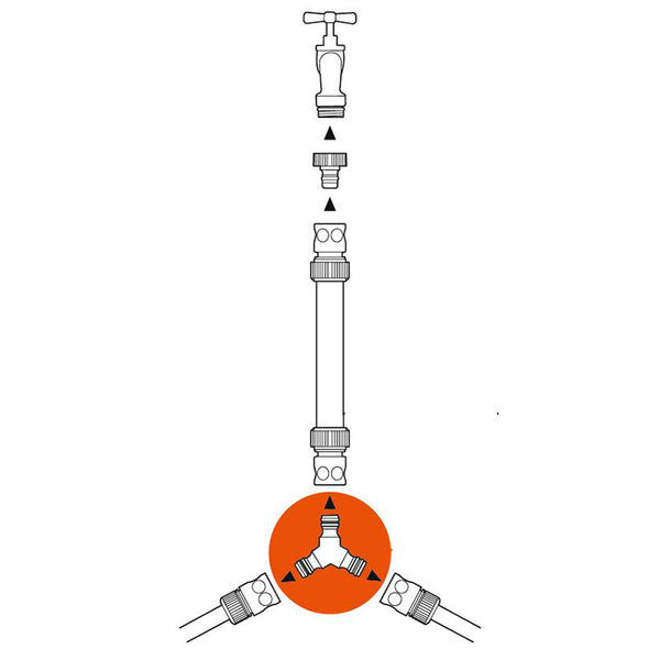 GARDENA 3-way Y Coupling image 4