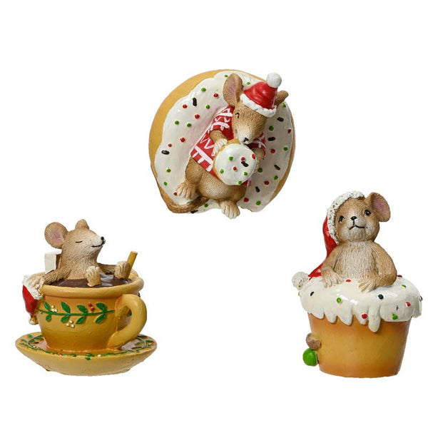 Decoris Polyresin Relaxing Mouse (Assorted Designs) image 0