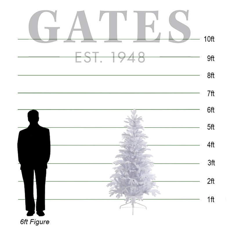 Everlands Frosted White Sunndal Fir Artificial Christmas Tree - 6ft image 0
