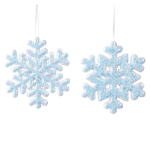 Decoris Foam Snowflake with Glitter (Assorted Designs) image 0