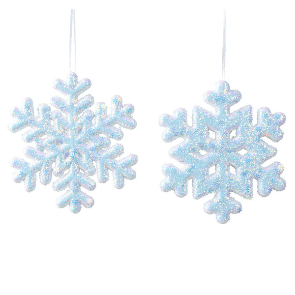 Decoris Foam Snowflake with Glitter (Assorted Designs) image 0
