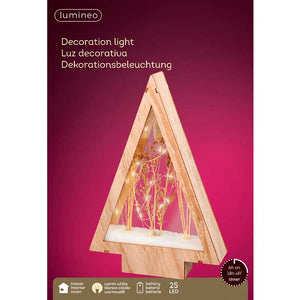 Lumineo Micro LED Triangle Decoration Light - 28cm image