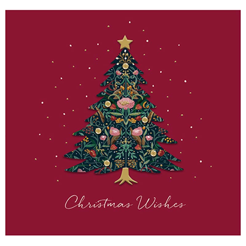 Ling Design Luxury Christmas Cards - Ornate Tree (Pack of 5) image 0
