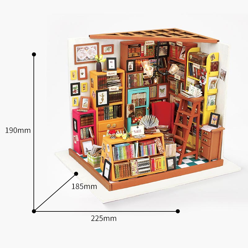 Robotime 'Sam's Study' DIY Miniature House image 0