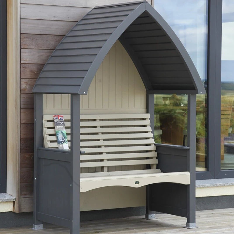 AFK Cottage Arbour in Charcoal & Cream image 0