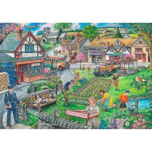 House of Puzzles Wartime Green 1000 Piece Jigsaw Puzzle image 0