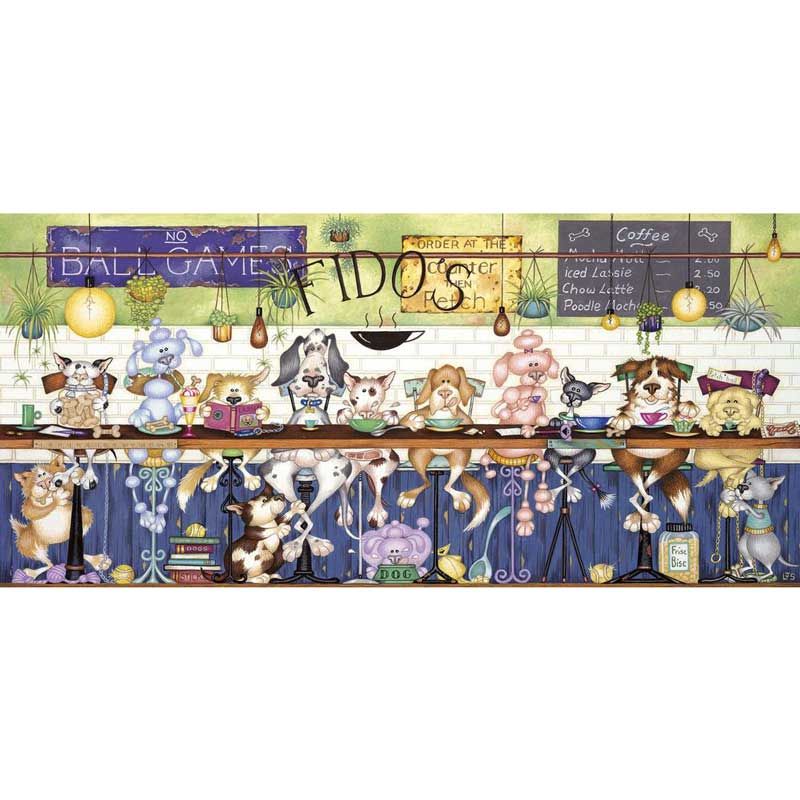 Gibsons Fido's Coffee Bar 636 Piece Jigsaw Puzzle image 0