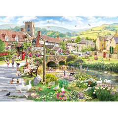 Gibsons Puddle Ducks & Paddling 1000 Piece Jigsaw Puzzle image 0