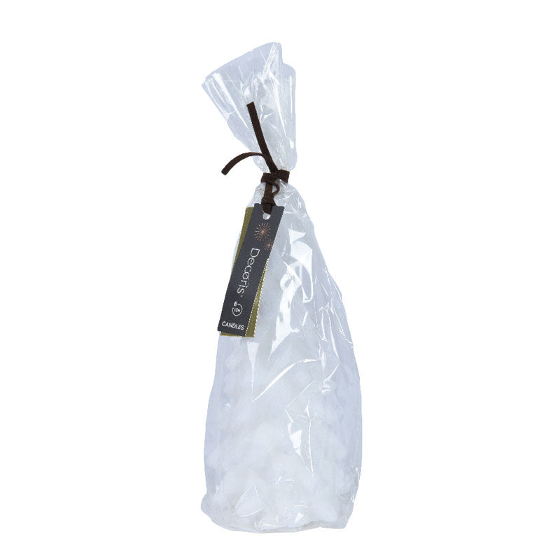 Decoris White Snowy Tree Candle image 0