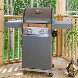 Grillstream Classic 2 Burner Hybrid Barbecue - Matt Grey image 0