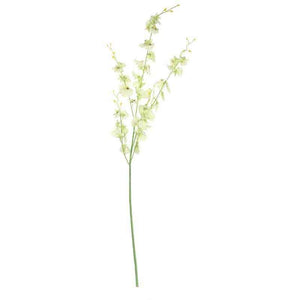 Green & Cream Dancing Orchid Stem (88cm) image 2