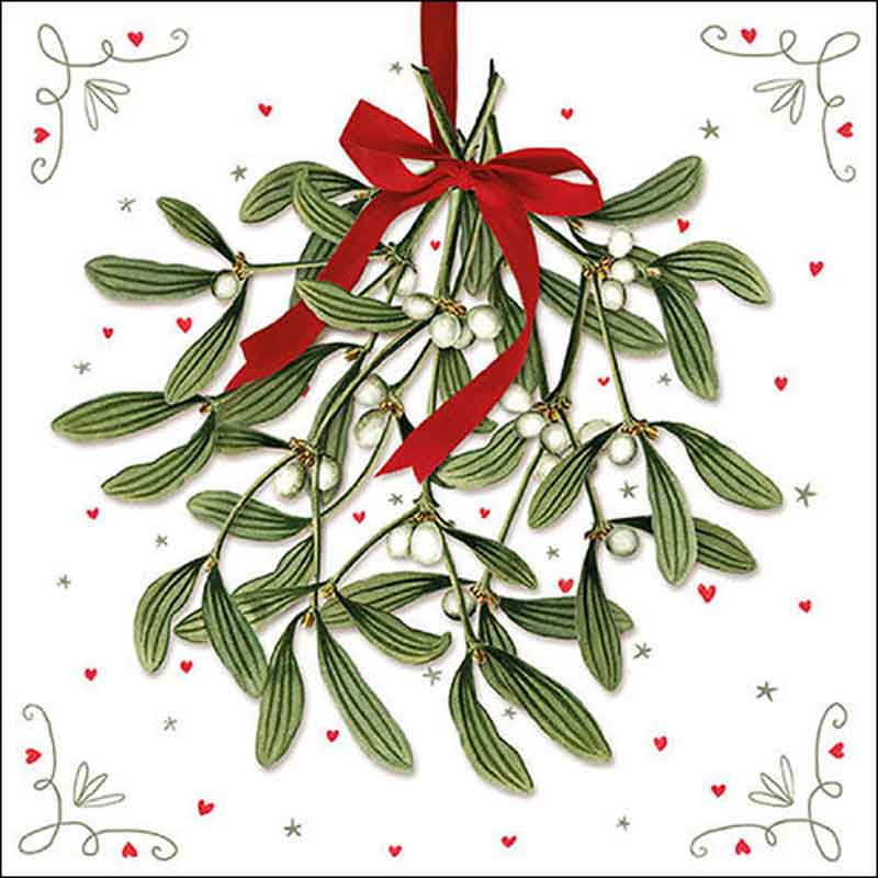 Ambiente Paper Napkins - Mistletoe (Pack of 20) image 0