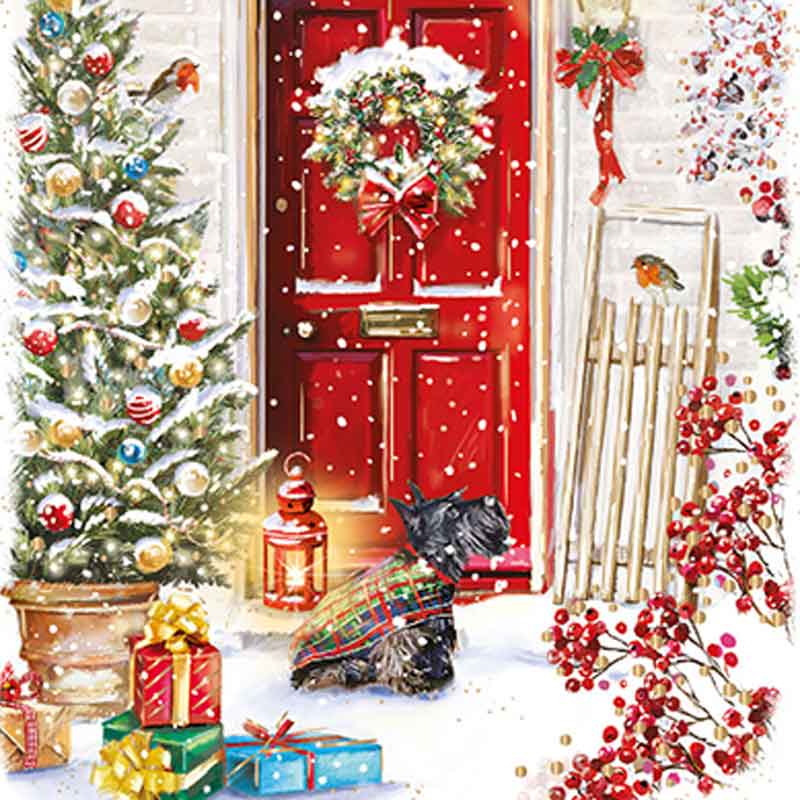 Ling Design Charity Christmas Cards - Christmas Visitors (Pack of 6) image 0