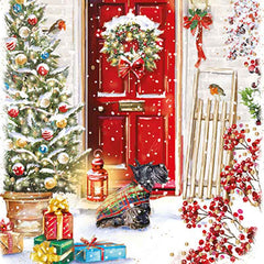 Ling Design Charity Christmas Cards - Christmas Visitors (Pack of 6) image 0