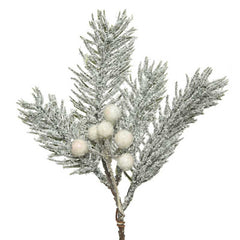 Everlands Small Frosted Pine Pick image 0