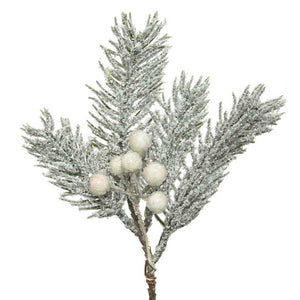 Everlands Small Frosted Pine Pick image 0