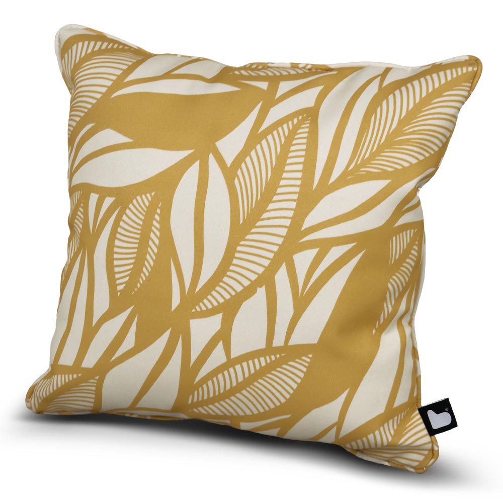 Extreme Lounging B-Cushion Poplar Leaf Art Collection, 43 x 43cm – Butter Yellow image 0