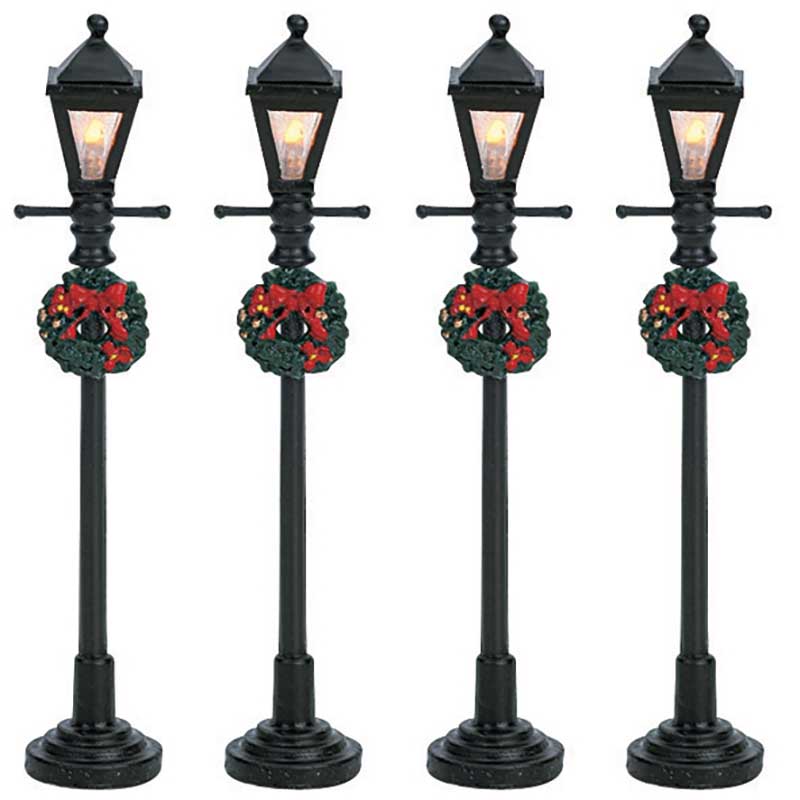 Lemax Gas Lantern Street Lamp (Set of 4) image 0