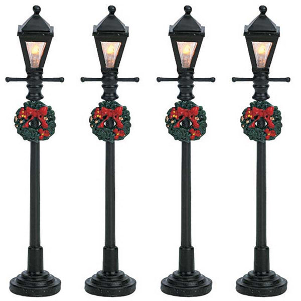 Lemax Gas Lantern Street Lamp (Set of 4) image 0