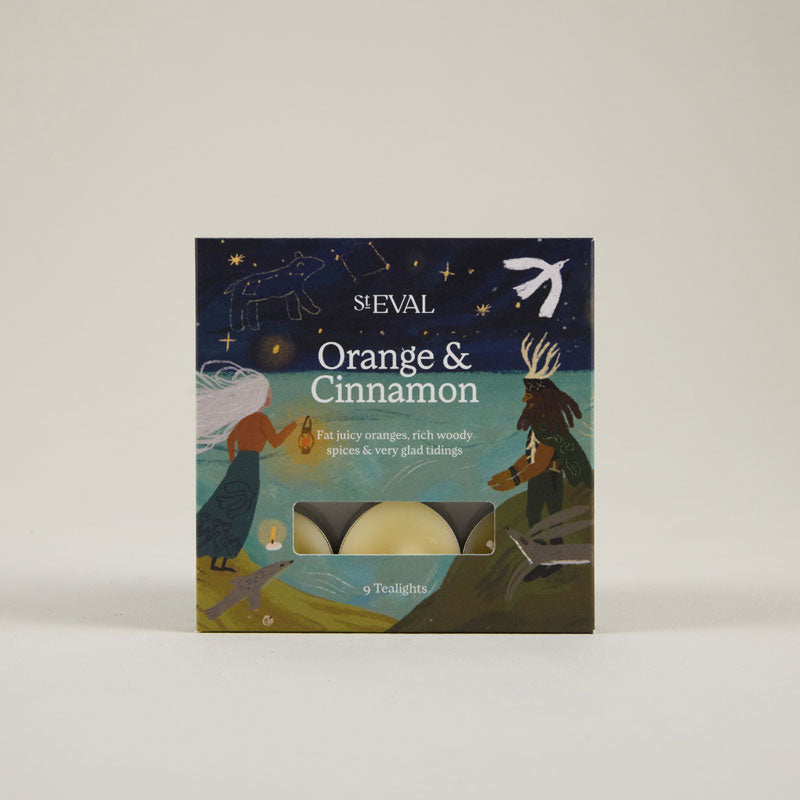 St Eval Orange &amp; Cinnamon Tealights (Pack of 9) image 0