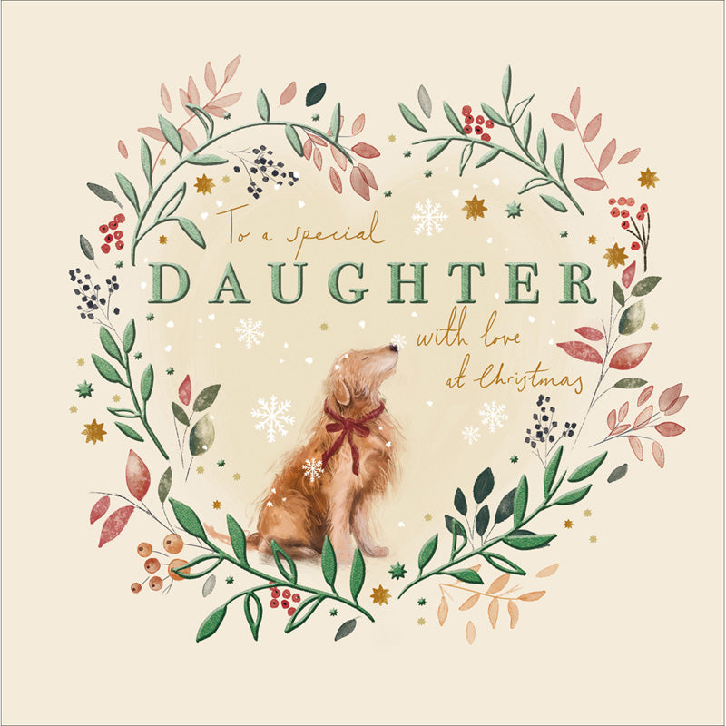 Woodmansterne Dog Daughter Christmas Card image 0