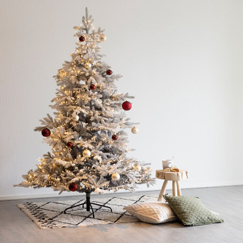 Everlands Grey Frosted Grandis Fir Artificial Christmas Tree - 7ft image 0