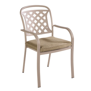 Hartman Berkeley 6 Seat Oval Outdoor Dining Set in Maize with Parasol & Base image 5
