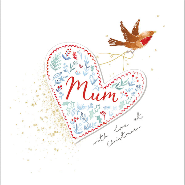 Woodmansterne Heart Mum Christmas Card image 0