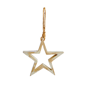 Premier Sustainable Mango Wood Open Star (12cm) image 0