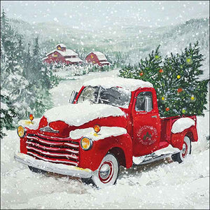 Ambiente Paper Napkins - Christmas Truck (Pack of 20) image 0