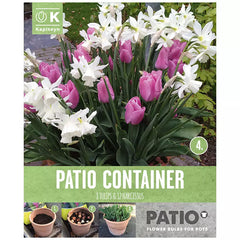 Tulip & Narcissus Patio Container Collection 'White & Pink' (20 bulbs) image 0