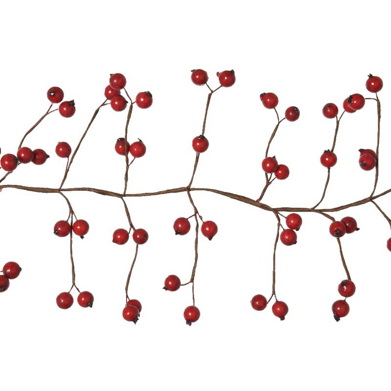 Everlands Foam Red Berry Garland image 0