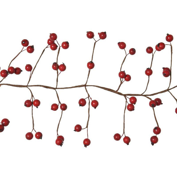 Everlands Foam Red Berry Garland image 0