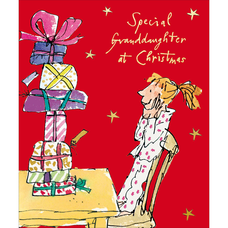 Woodmansterne Pressie Grandaughter Christmas Card image 0