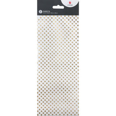 Collage Gold Polka Dot Tissue Paper Sheets (Pack of 3) image 0
