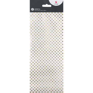 Collage Gold Polka Dot Tissue Paper Sheets (Pack of 3) image 0