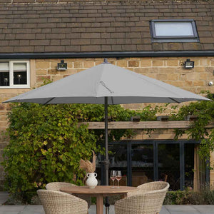 Platinum Riva 3.5m Round Crank Parasol – Luna Grey image 1