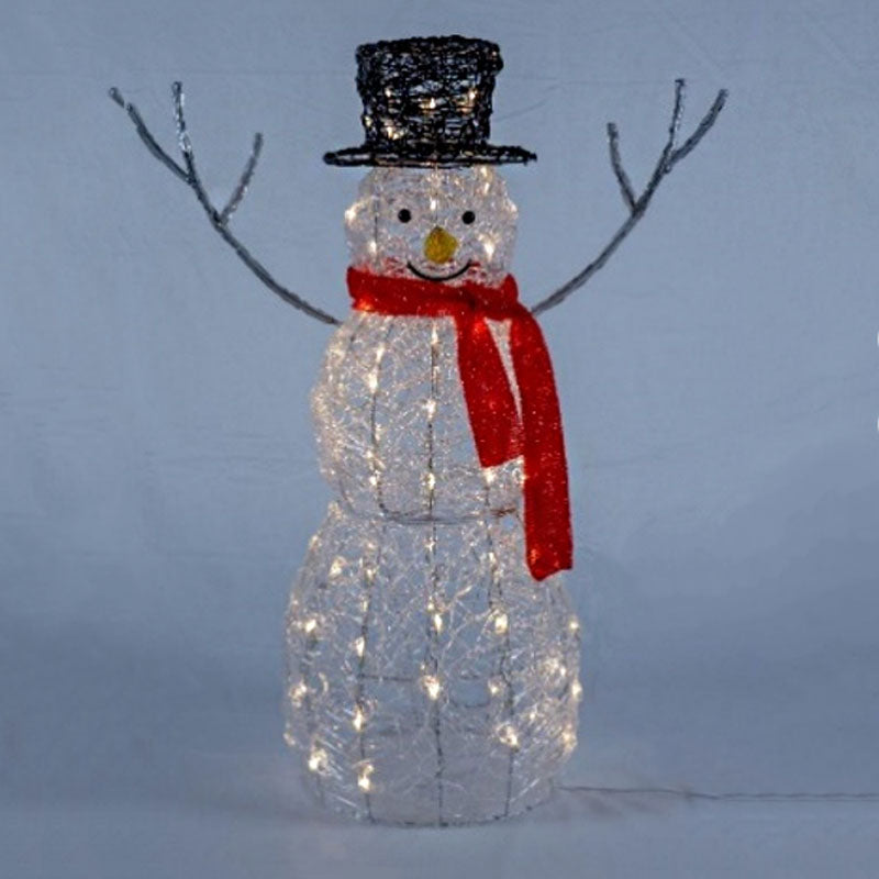 Lumineo LED Flashing Soft Acrylic Snowman image 0