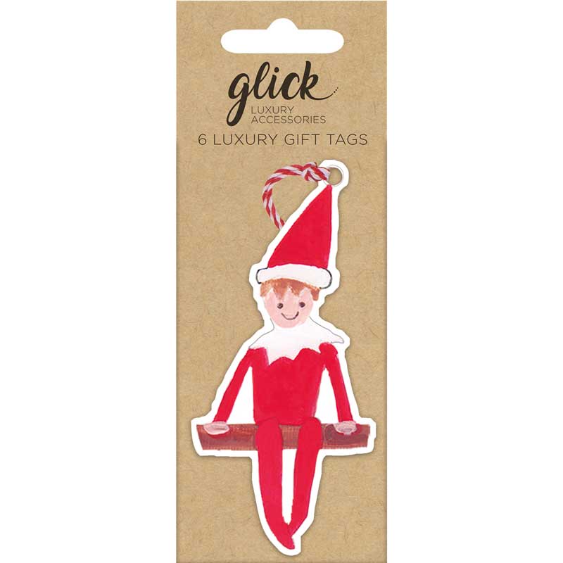 Glick Elf Sat On Shelf Gift Tags (Pack of 6) image 0