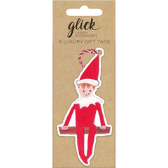 Glick Elf Sat On Shelf Gift Tags (Pack of 6) image 0