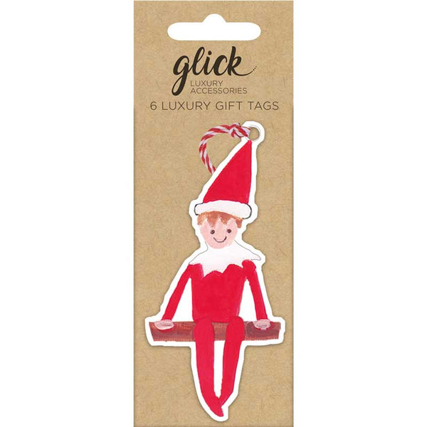 Glick Elf Sat On Shelf Gift Tags (Pack of 6) image 0