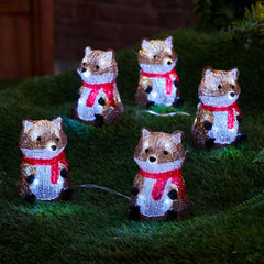 Three Kings InLit Ice Foxes (Set of 5) image 0