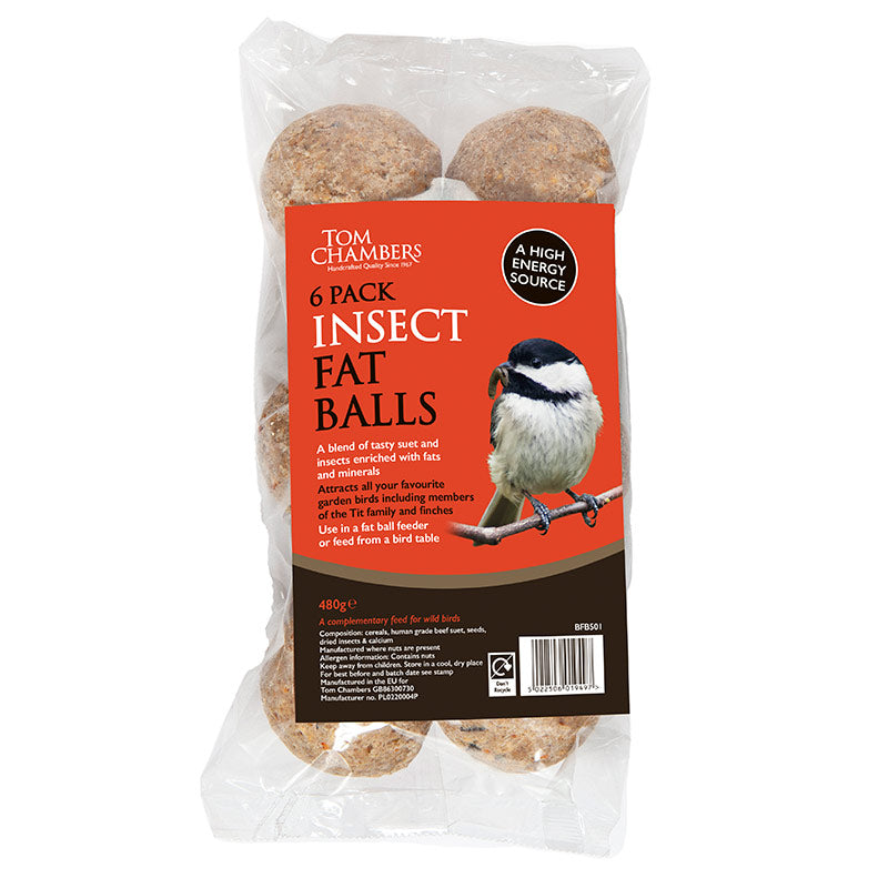 Tom Chambers Insect Fat Balls (Pack of 6) image 0