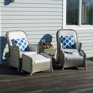 Bramblecrest Monte Carlo 2 Seat Recliner Set in Prairie Rattan image 1