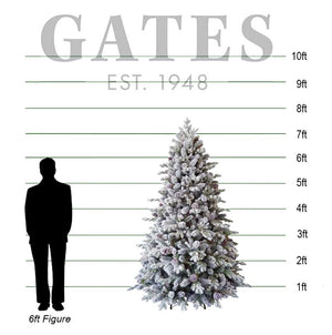 National Tree Snowy Dorchester Pine Artificial Christmas Tree - 7.5ft image 1