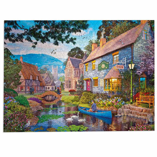 Gibsons Tea On The River 1000 Piece Jigsaw Puzzle image 2