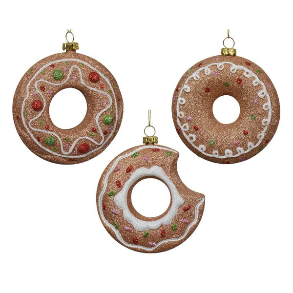 Decoris Shatterproof Glitter Doughnut (Assorted Designs) image 0