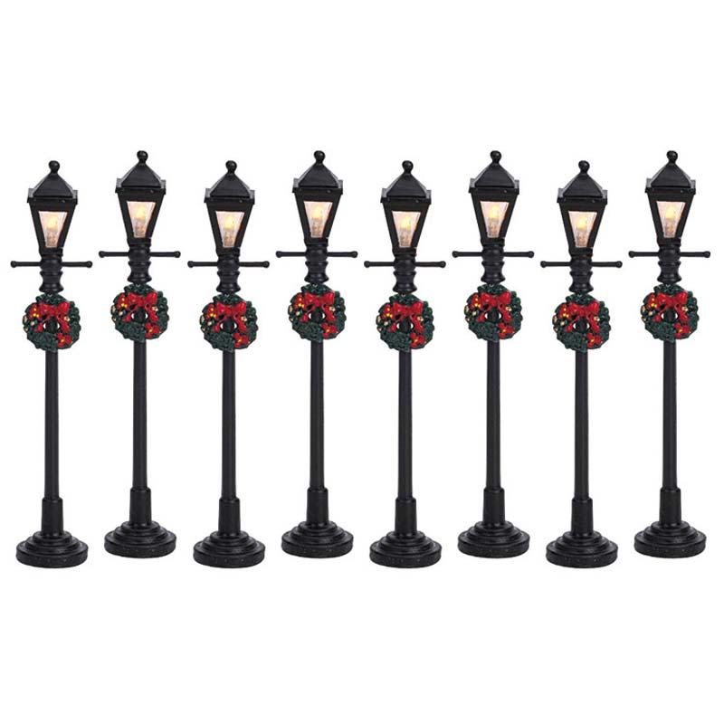 Lemax Gas Lantern Street Lamp (Set of 8) image 0