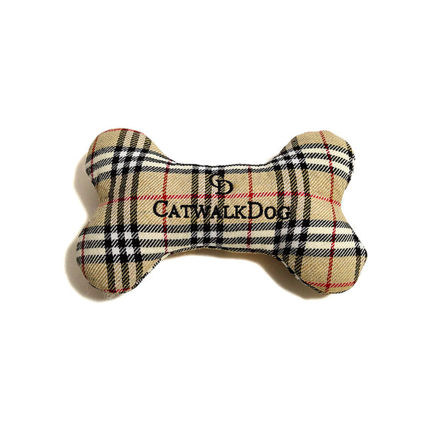 CatwalkDog Furberry Bone Plush Dog Toy image 1