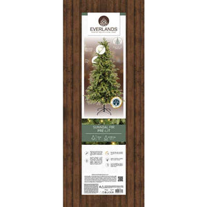 Everlands Sunndal Fir Pre-Lit Artificial Christmas Tree - 6ft image 4